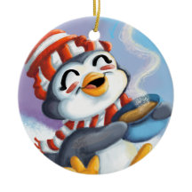 Penguin Cocoa Ornmament