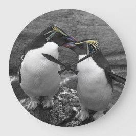 Penguin Colour Splash Große Wanduhr