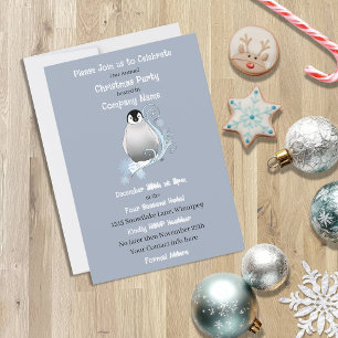 Penguin Corporate Christmas Party Einladung
