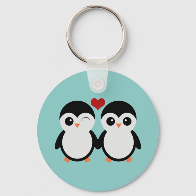 Penguin couple schlüsselanhänger (Vorderseite)