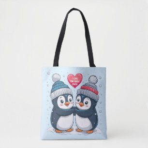 Penguin Couple Tasche