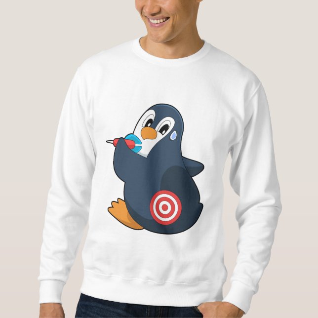 Penguin Darts Dart Dartboard Sweatshirt (Vorderseite)