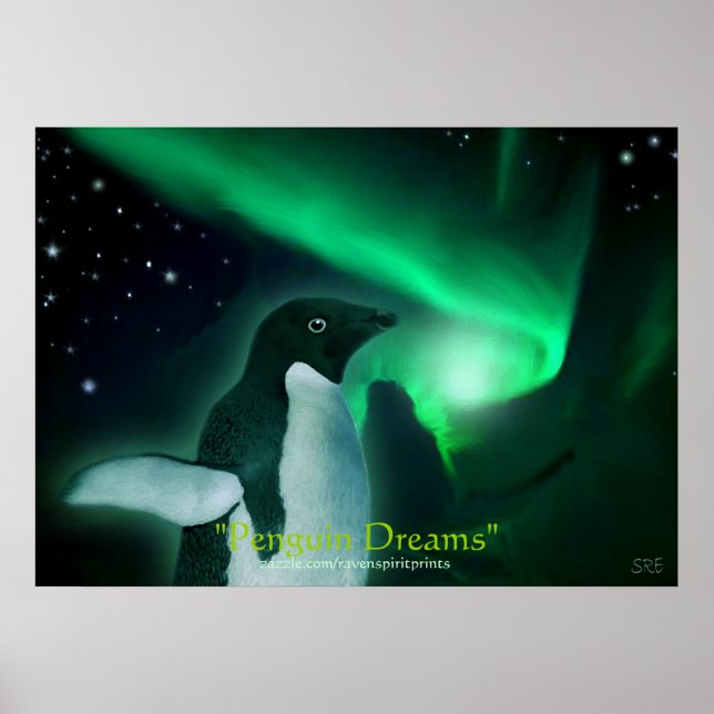 PENGUIN DREAMS Art Poster (Vorne)