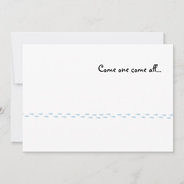 Penguin druckt Party Einladung (Vorderseite)