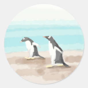 Penguin Duo Aufkleber