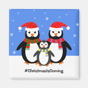 Penguin Familie Ihre Texte Weihnachten Magnet