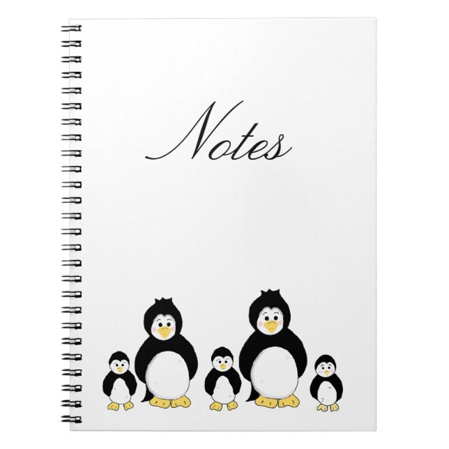 Penguin-Familie Notizblock (Vorderseite)