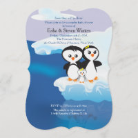 Penguin Familienpaare Babydusche nach Maß