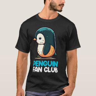 Penguin Fan Club Niedlich Pinguin Zoo Kinder Junge T-Shirt