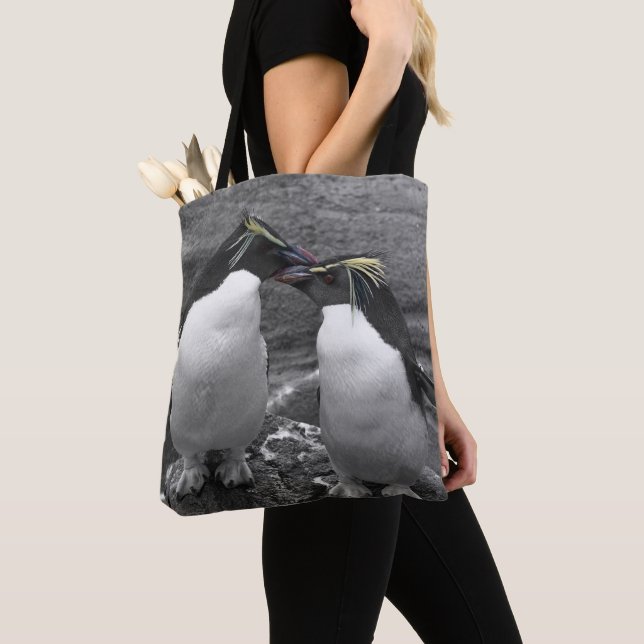 Penguin-Farbenexplosion Tasche (Von Nahem)