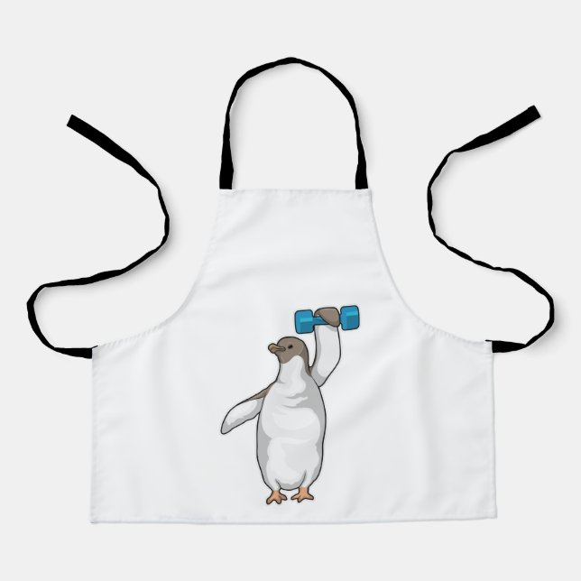Penguin Fitness Dumbell Schürze (Vorderseite)