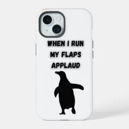 penguin flaps applaud inappropriate embarrassing iPhone 15 hülle