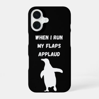 penguin flaps applaud inappropriate embarrassing iPhone 16 hülle