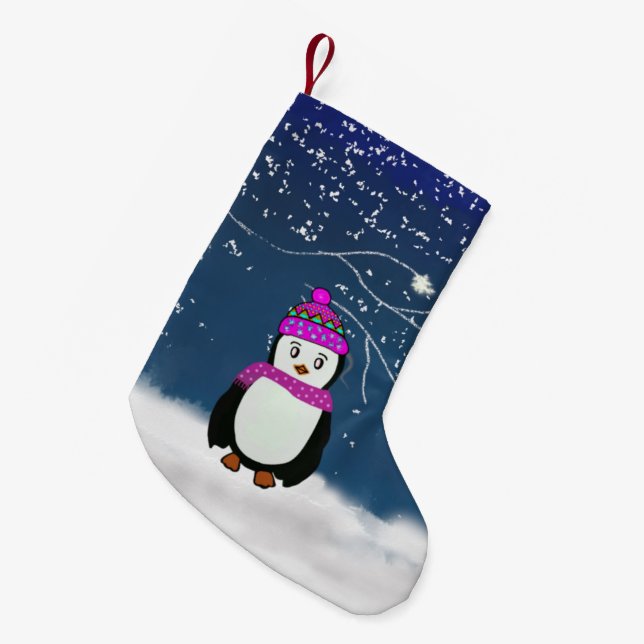Penguin-Freund-WeihnachtsStrumpf Kleiner Weihnachtsstrumpf (Vorderansicht (hängend))