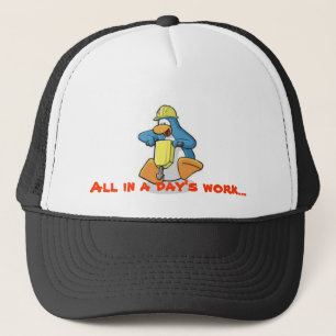 Penguin Frost offiziell, "alle in der Arbeit eines Truckerkappe