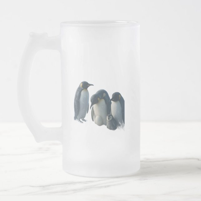 Penguin frosted glass beer product description mattglas bierglas (Links)