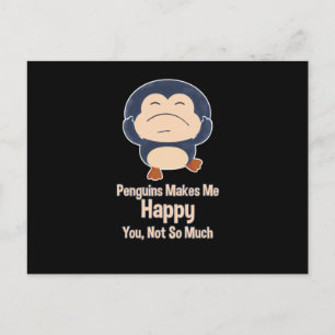 Penguin Funny Postkarte