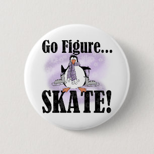 Penguin gehen Zahl Skate Button
