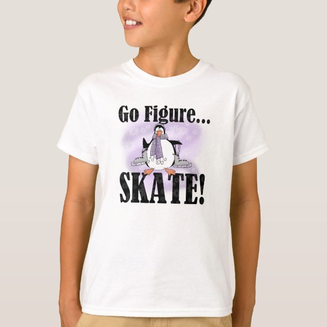 Penguin gehen Zahl Skate-T - Shirt (Vorderseite)