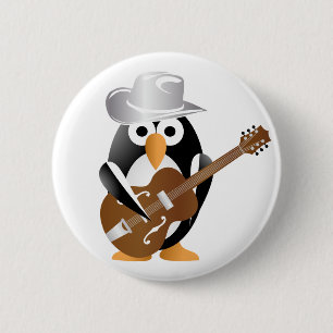 Penguin-Gitarrist Button