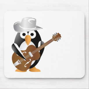 Penguin-Gitarrist Mousepad