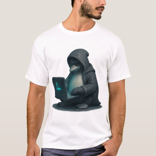Penguin Hacker T-Shirt (Vorderseite)