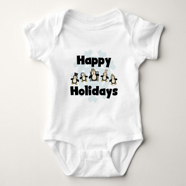 Penguin Happy Holidays Tshirts et cadeaux (Devant)