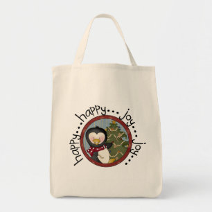 Penguin Happy Joy Weihnachtsfeiertag Tragetasche