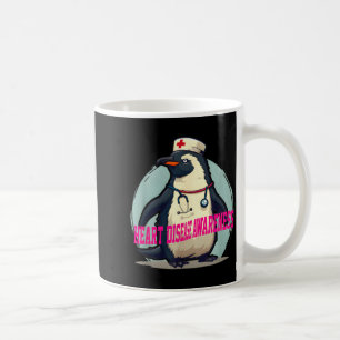 Penguin-Herz-Krankheit-Bewusstsein Medizinisch  Kaffeetasse