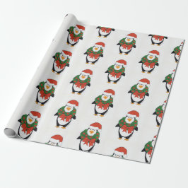 Penguin Holiday - Kinder Kunst für das CHOC Geschenkpapier