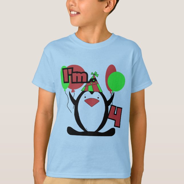 Penguin ich bin 4 Hemden und Geschenke T-Shirt (Vorderseite)