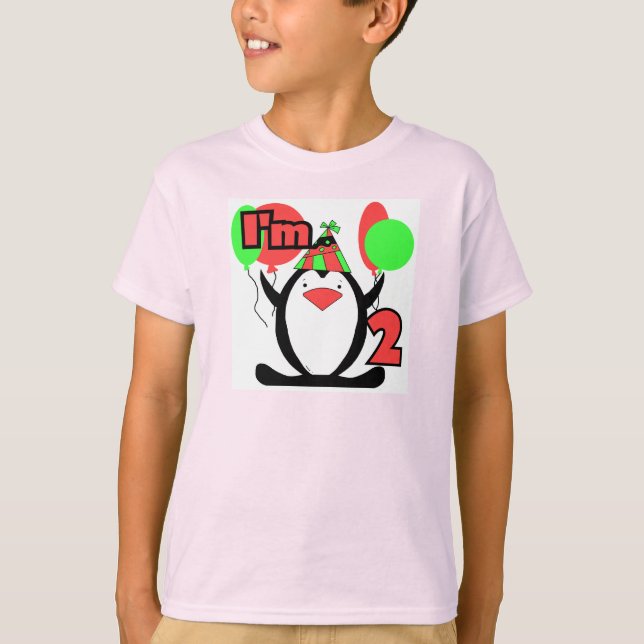 Penguin Je suis deux t-shirts et cadeaux (Devant)