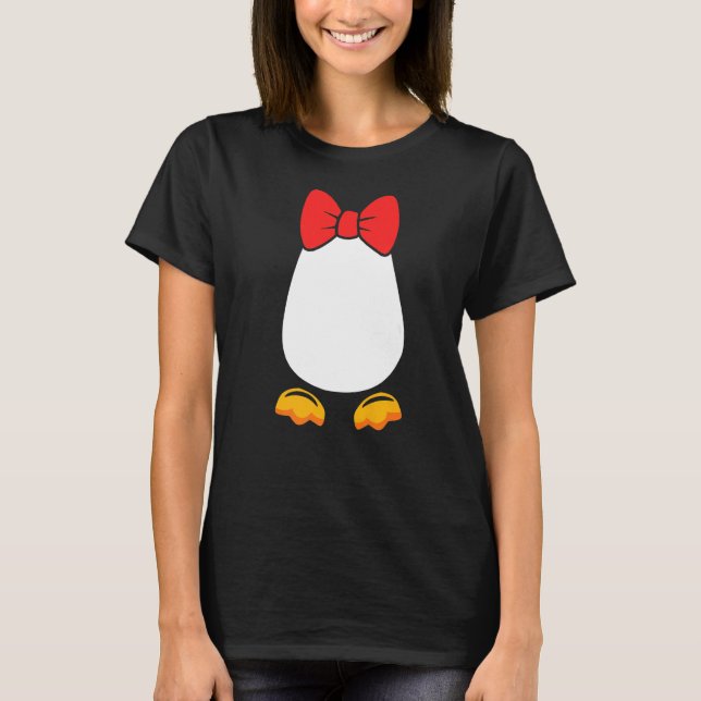 Penguin Kostume Penguin Belly Krawatte Pinguin T-Shirt (Vorderseite)