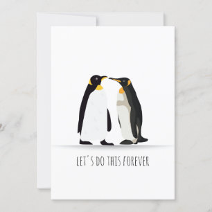 PENGUIN-LIEBE FEIERTAGSKARTE