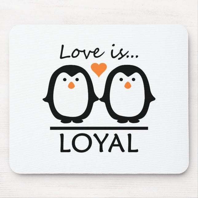 Penguin-Liebe Mousepad (Vorne)