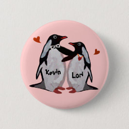 Penguin-Liebe Pinback Knöpfe Button