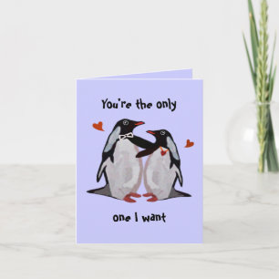 Penguin-Liebesjubiläumskarte Karte