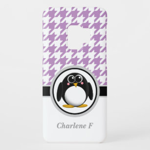 Penguin Lila Hahnentrittmuster Samsung Galaxy S3 C Case-Mate Samsung Galaxy S9 Hülle
