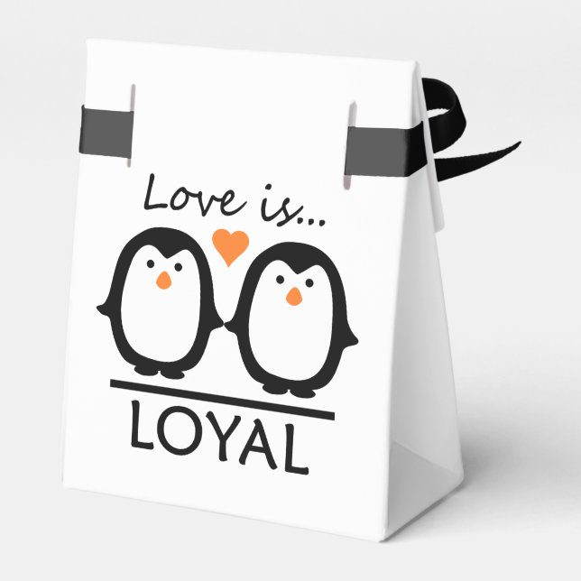 Penguin Love ballotins personnalisés (Arrière)