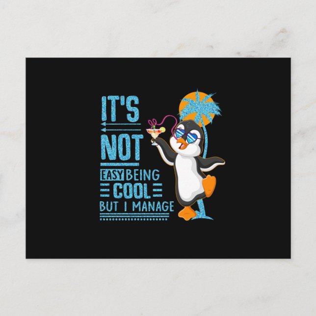 Penguin Lover Postkarte (Vorderseite)