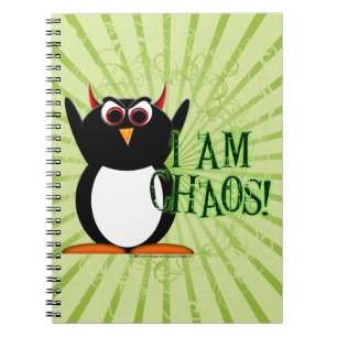 Penguin™ mauvais je suis chaos ! Carnet drôle