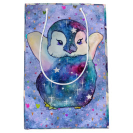 Penguin named Button Mittlere Geschenktüte