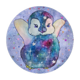 Penguin named Button Schneidebrett