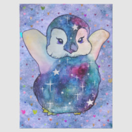 Penguin named Button Seidenpapier