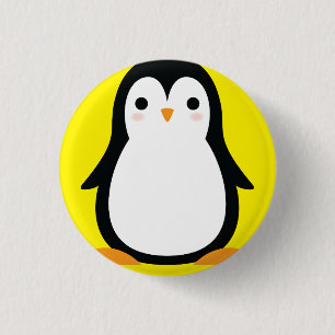 Penguin Niedlichen Winter 1. Geburtstag Button But