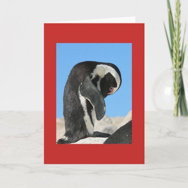 PENGUIN NOTE CARD (CHRISTMAS) (Vorderseite)