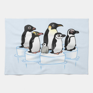 Penguin-Party Geschirrtuch