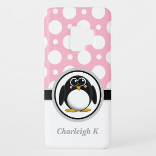 Penguin Pink Polka Dot Samsung Galaxy S3 Fall Case-Mate Samsung Galaxy S9 Hülle