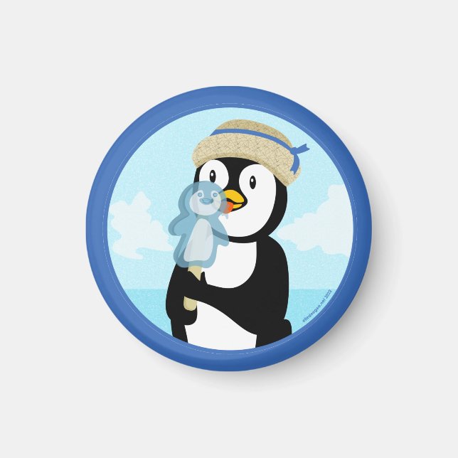 Penguin Popsicle Magnet (Vorne)