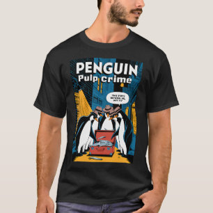 Penguin Pulp Crime â€“ Noir-Pinguin-Gasse Szene T-Shirt